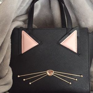 Kate Spade mini Hayden cat face handbag